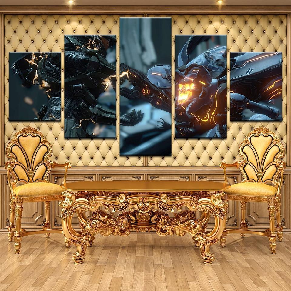 Halo 5: Guardians Poster 6 Gaming Canvas Wall Art