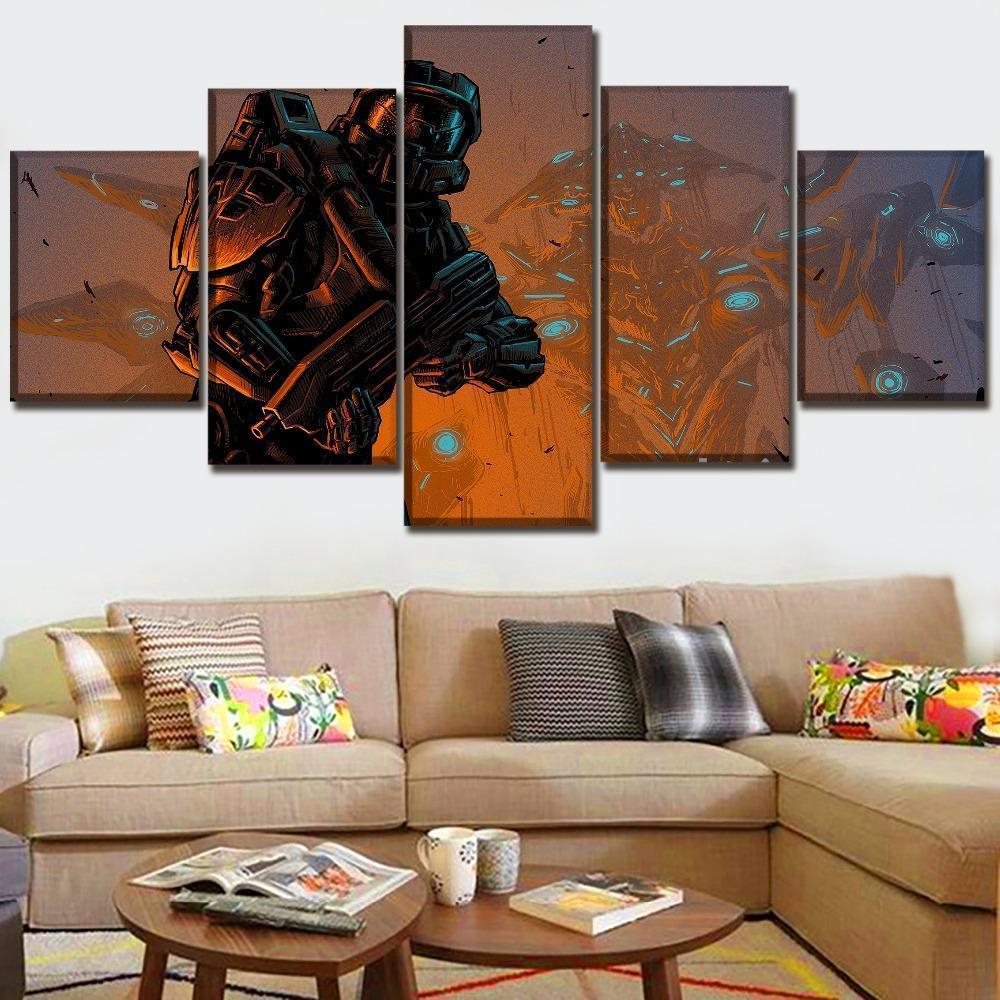 Halo 5: Guardians Poster 9 Gaming Canvas Wall Art