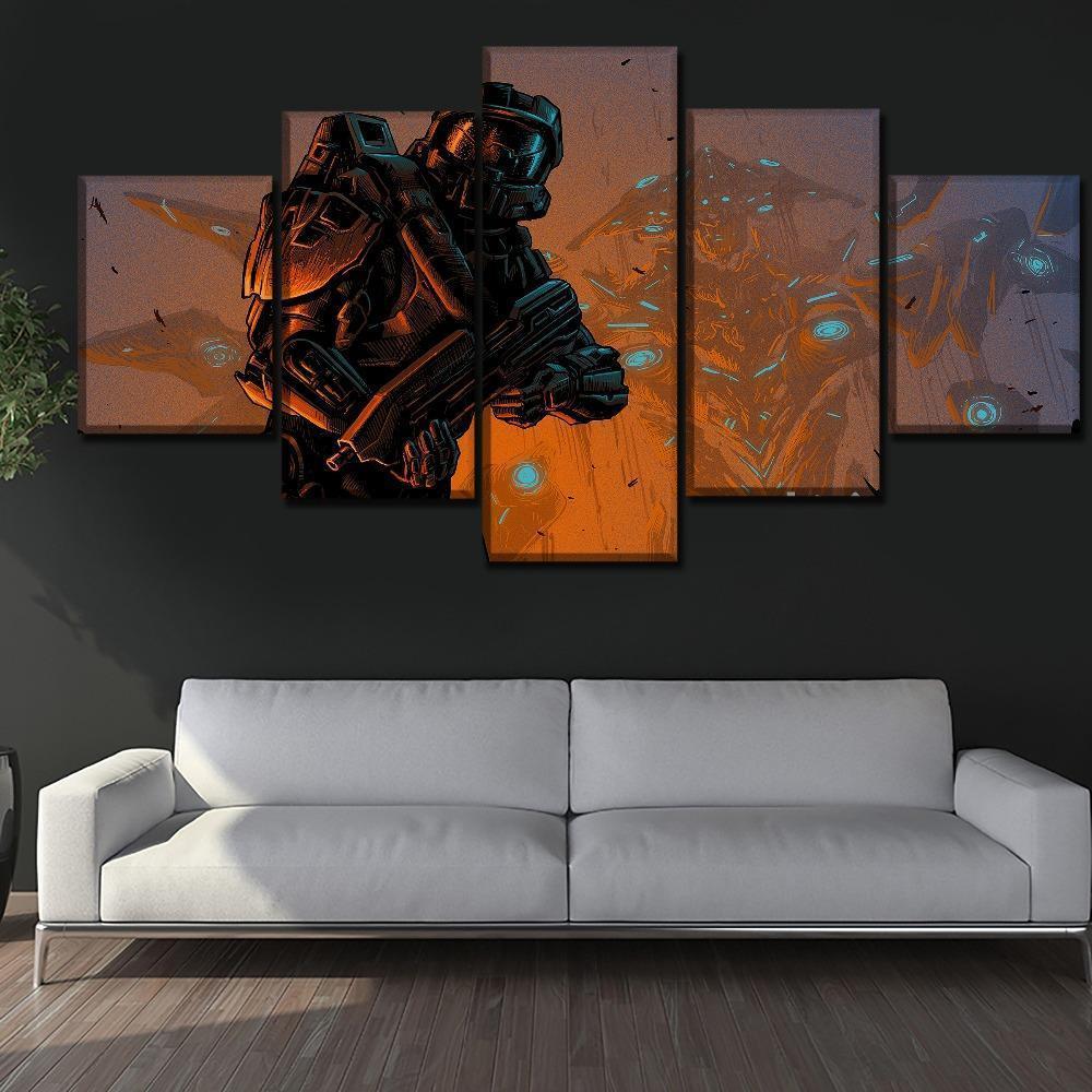 Halo 5: Guardians Poster 9 Gaming Canvas Wall Art
