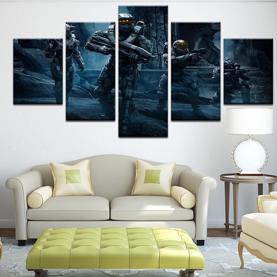 Halo 5: Guardians The Soldiers Gaming Canvas Wall Art