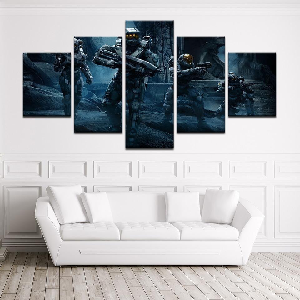 Halo 5: Guardians The Soldiers Gaming Canvas Wall Art