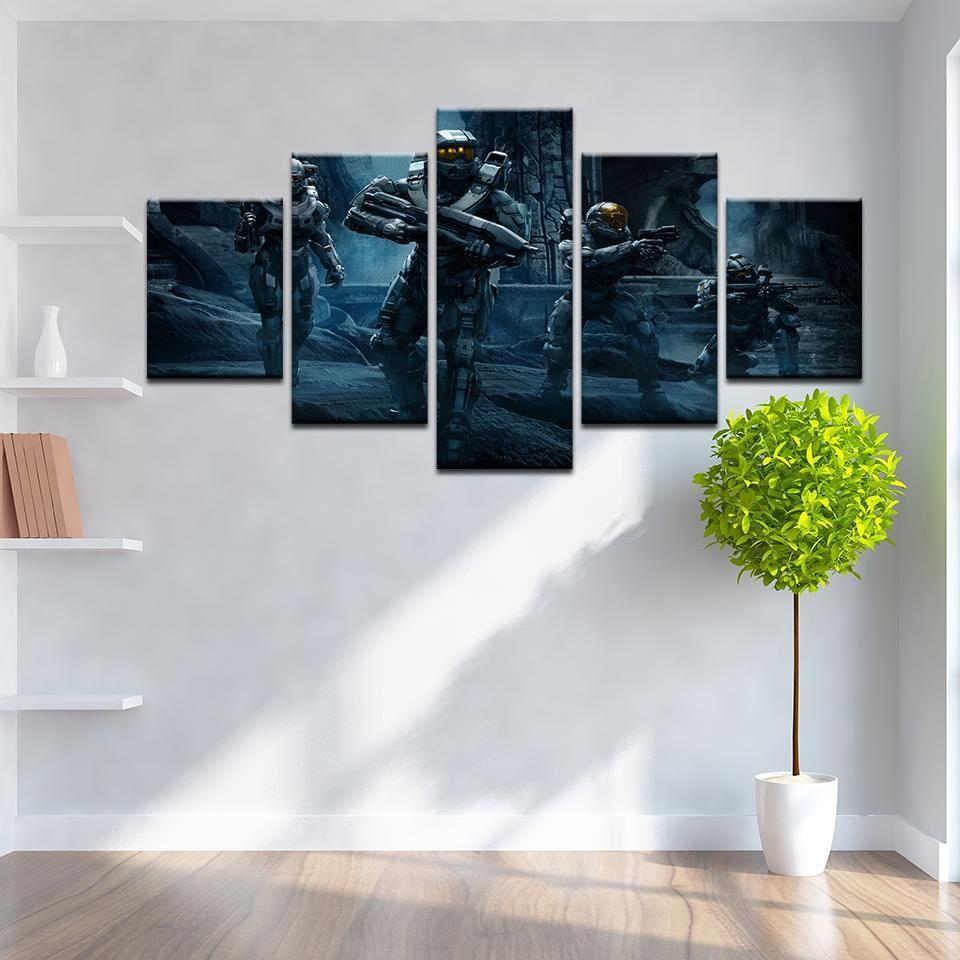 Halo 5: Guardians The Soldiers Gaming Canvas Wall Art