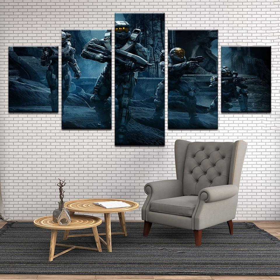 Halo 5: Guardians The Soldiers Gaming Canvas Wall Art