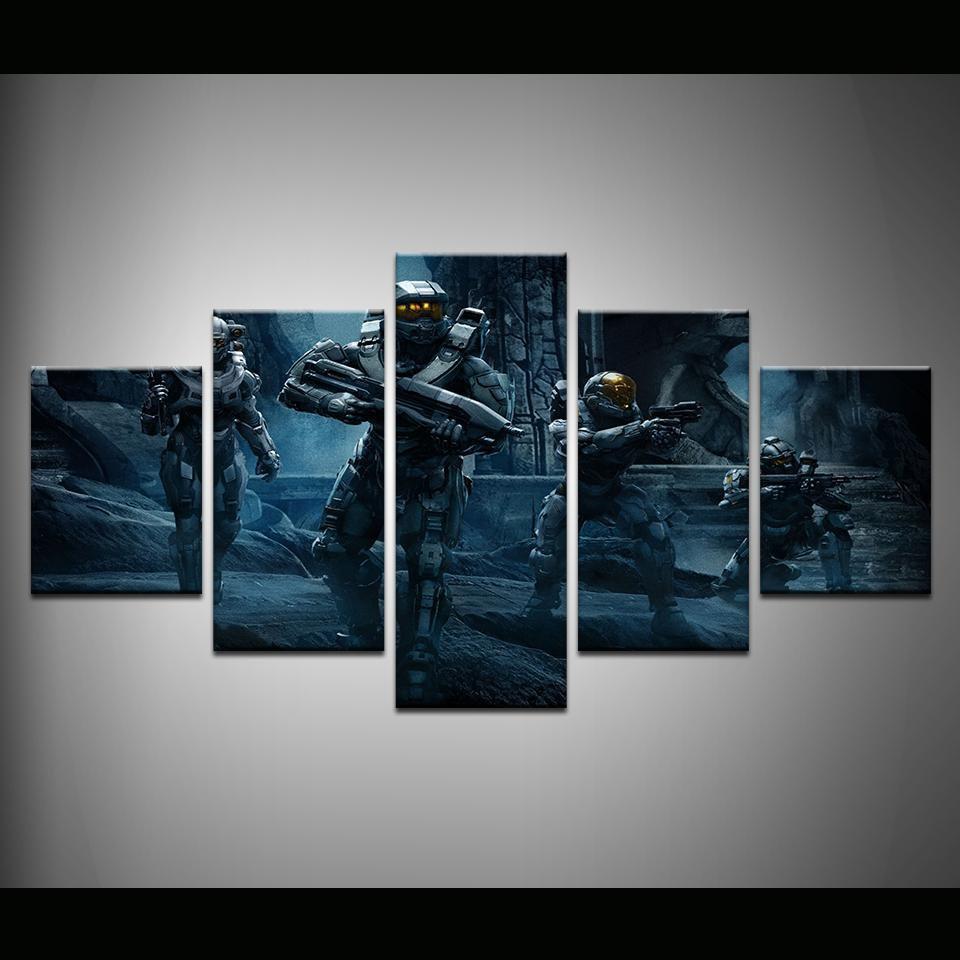 Halo 5: Guardians The Soldiers Gaming Canvas Wall Art