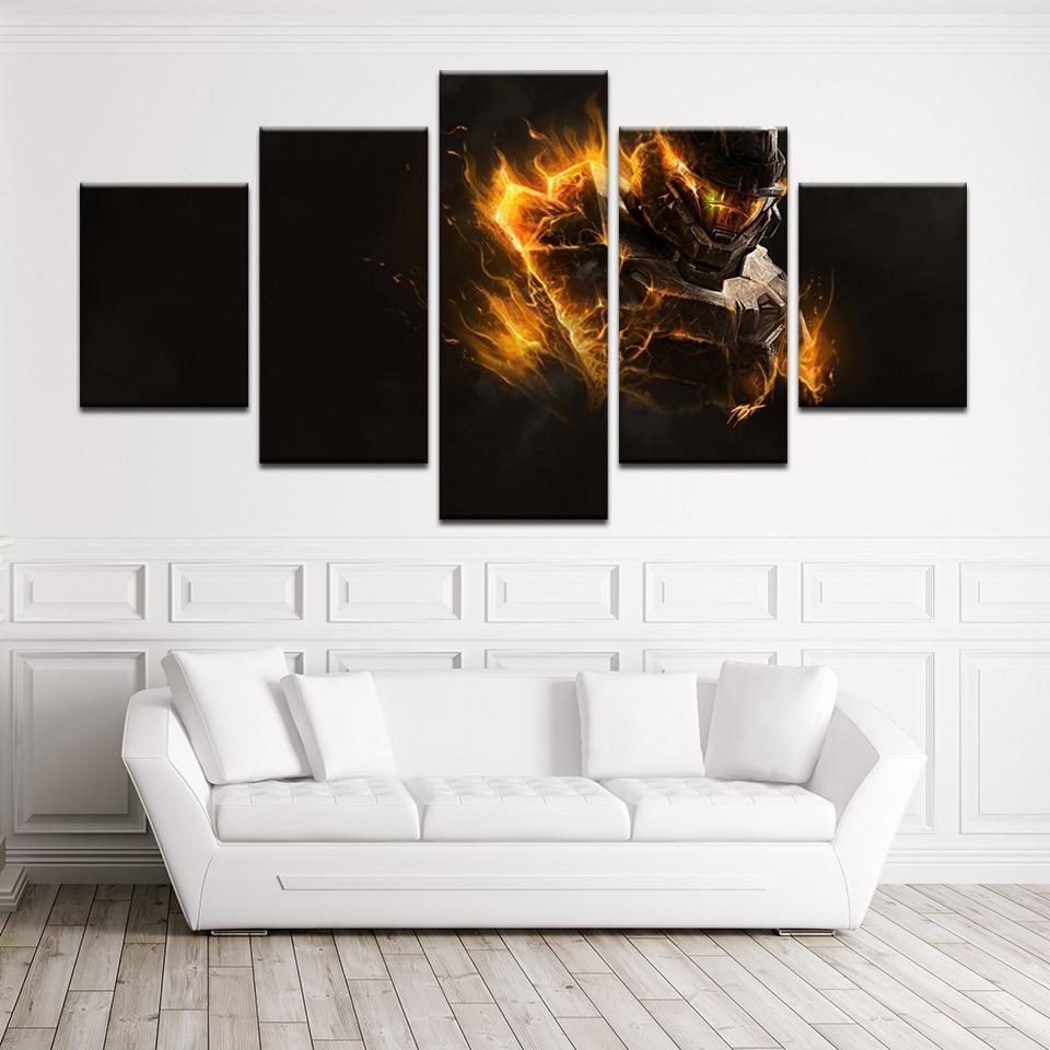 Halo: The Master Chief John-117 Poster 2 Gaming Canvas Wall Art