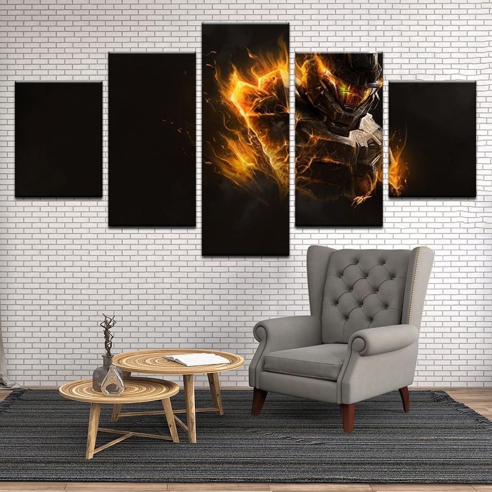 Halo: The Master Chief John-117 Poster 2 Gaming Canvas Wall Art