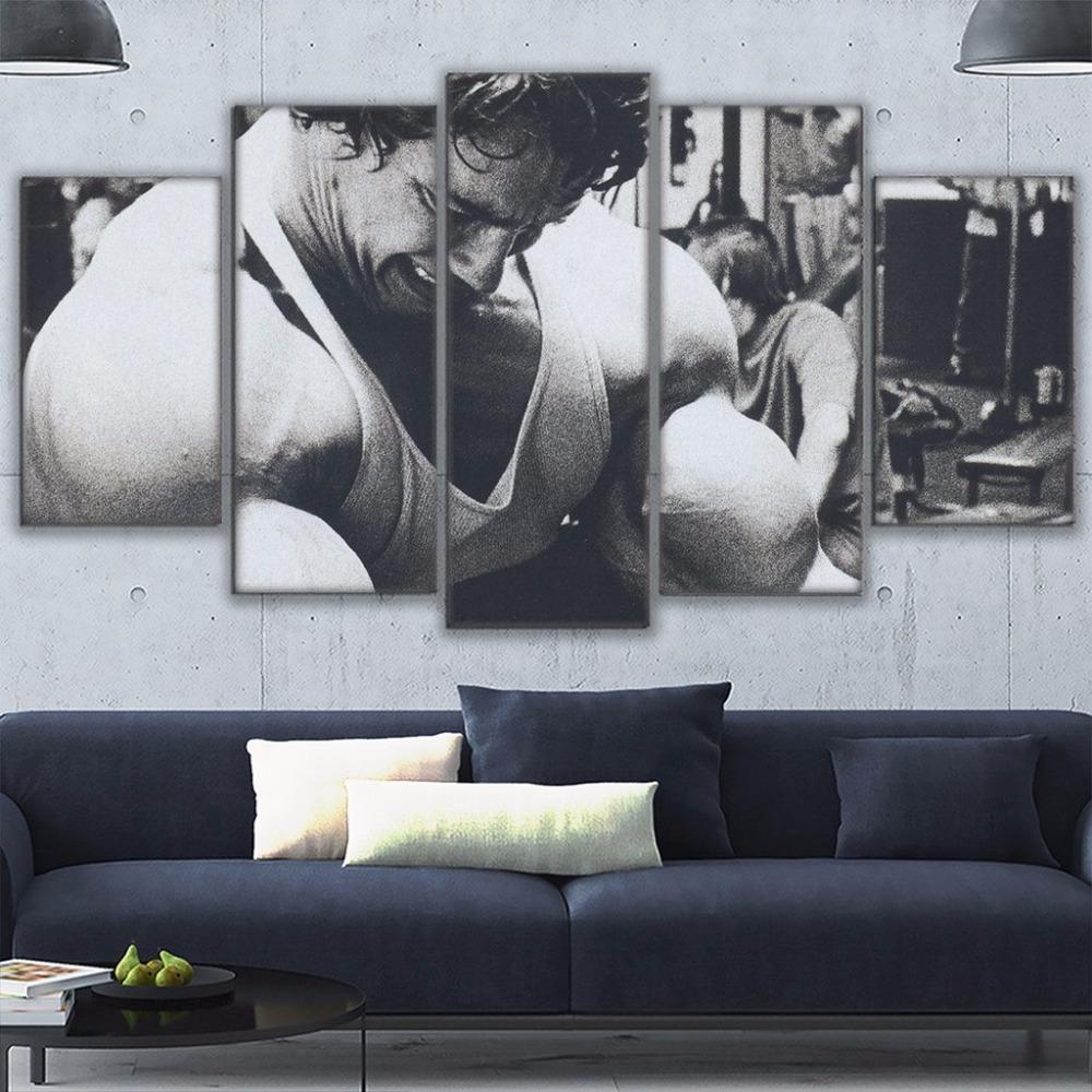 Hard Train Workout &amp;amp; Fitness Canvas Wall Art