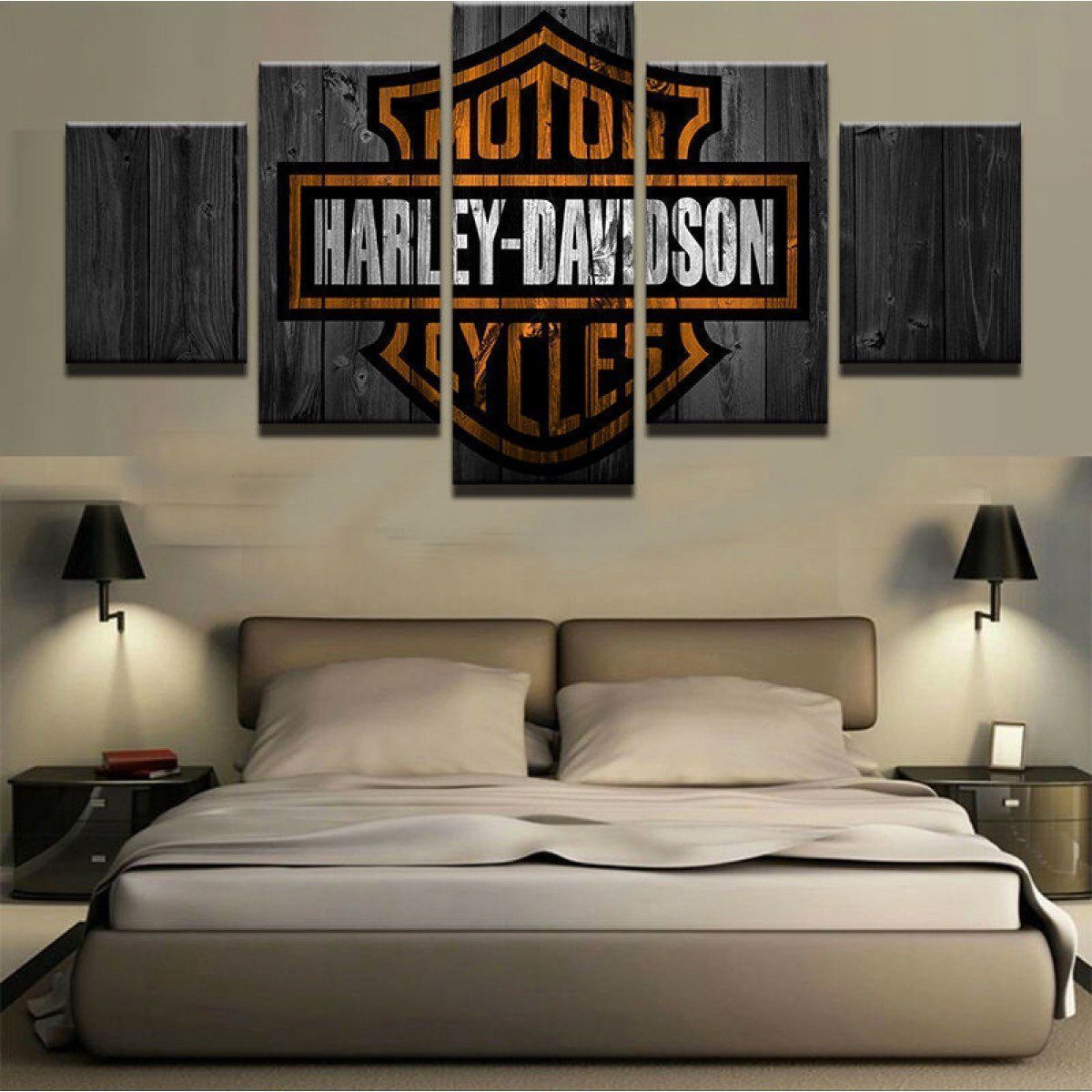 Harley Davidson Car &amp;amp; Motor Canvas Wall Art