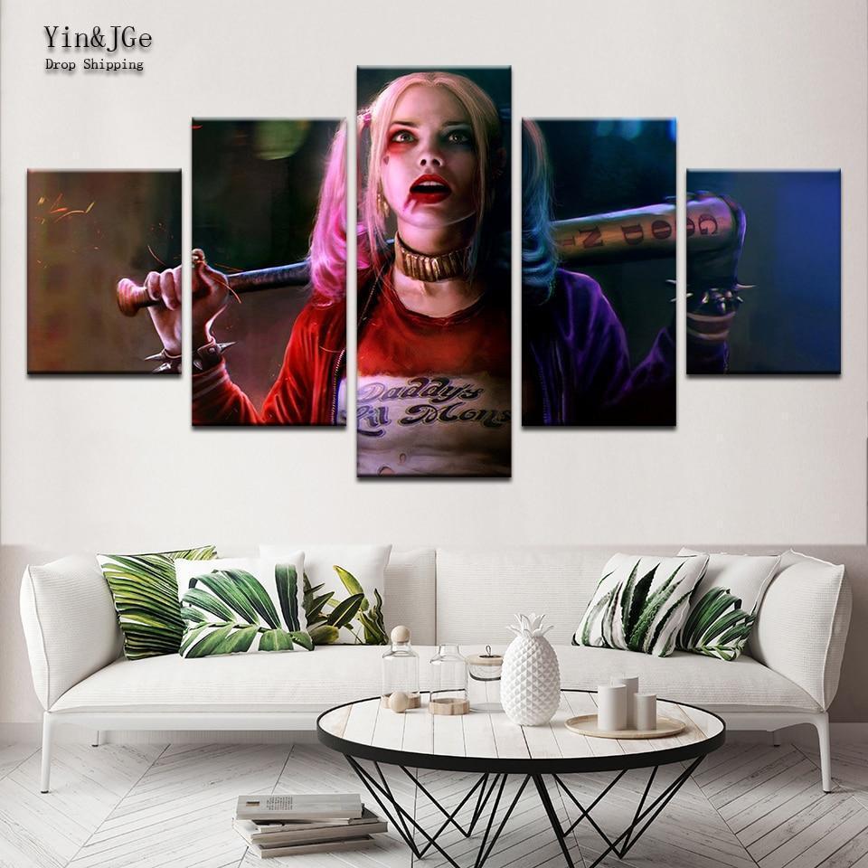 Harley Quinn 1 Character Canvas Wall Art