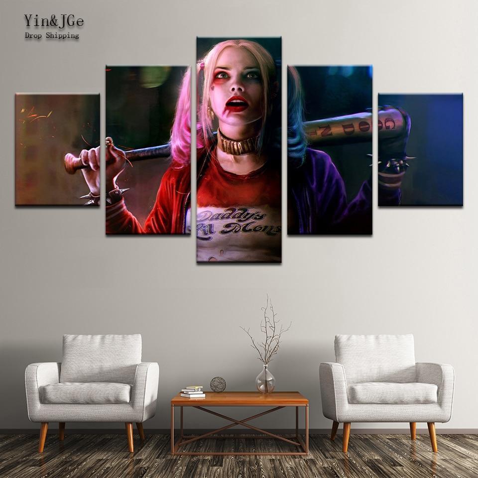 Harley Quinn 1 Character Canvas Wall Art