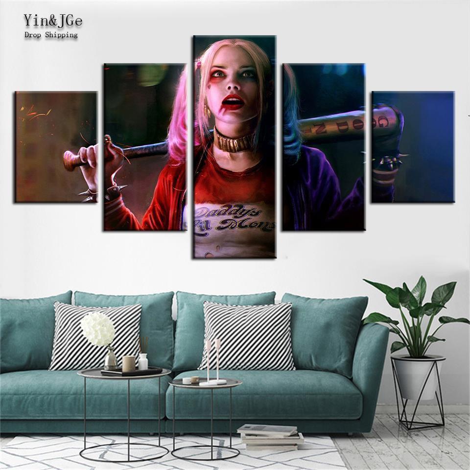Harley Quinn 1 Character Canvas Wall Art