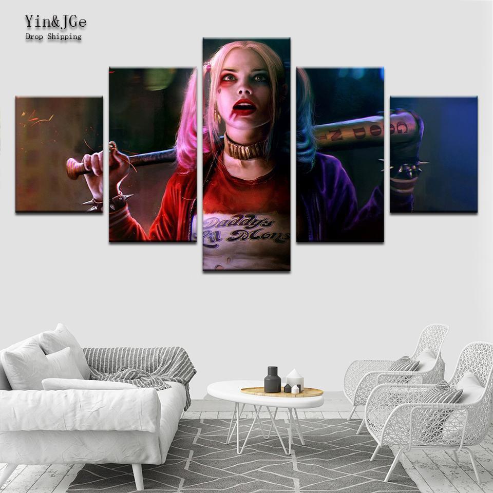 Harley Quinn 1 Character Canvas Wall Art