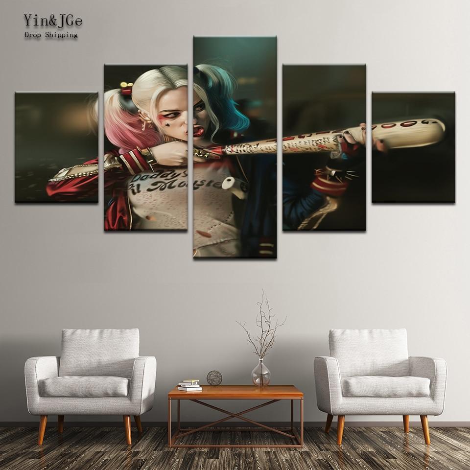 Harley Quinn 2 Character Canvas Wall Art