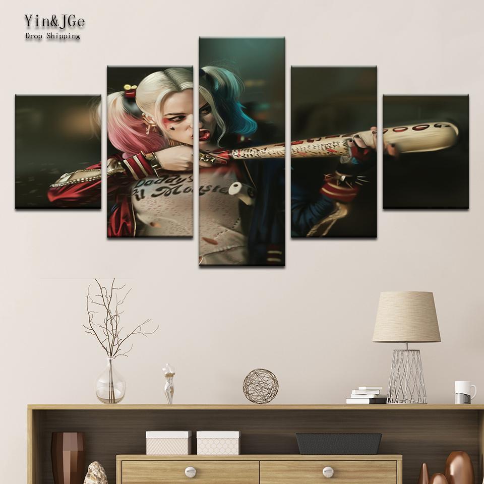 Harley Quinn 2 Character Canvas Wall Art