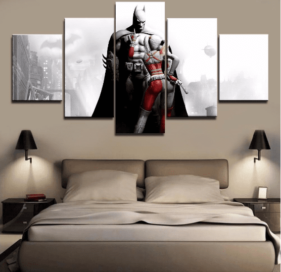 Harley Quinn&amp;amp;Batman Movie DC Canvas Wall Art