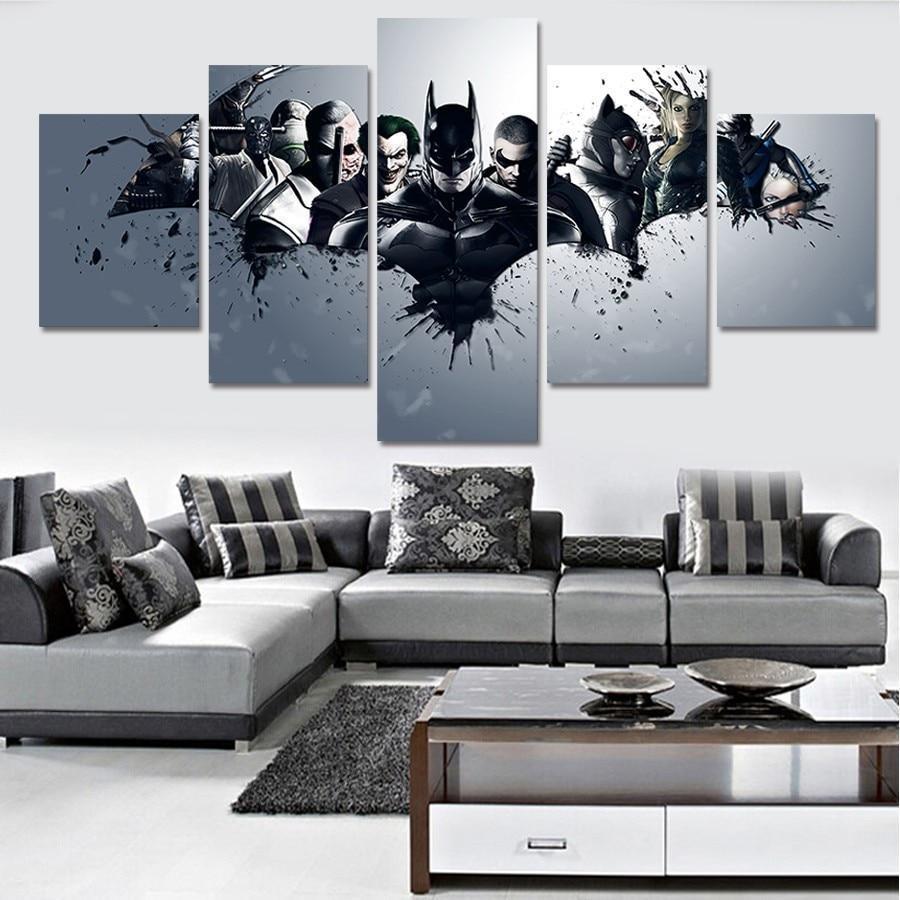 Harley Quinn Joker Batman Canvas Wall Art