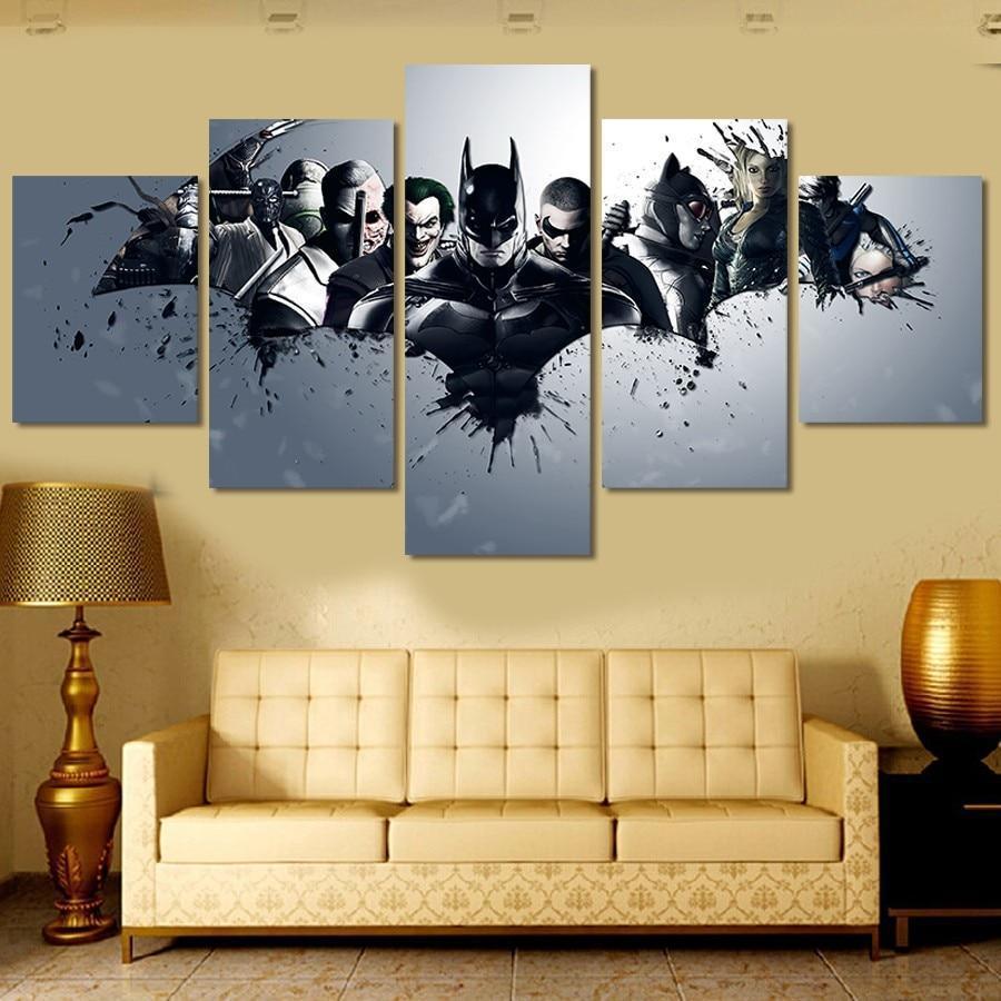 Harley Quinn Joker Batman Canvas Wall Art