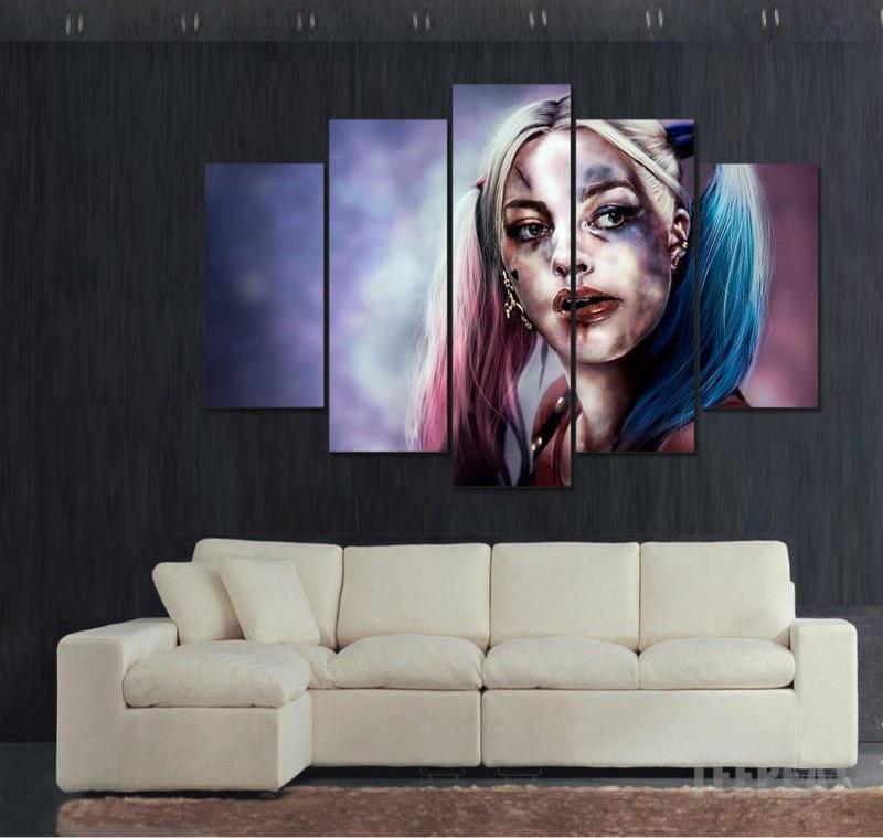 Harley Quinn "lip Action" DC Canvas Wall Art