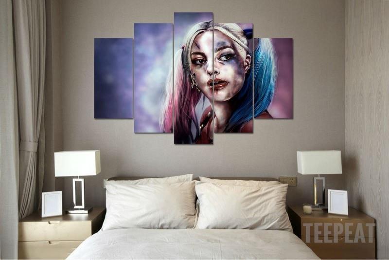 Harley Quinn "lip Action" DC Canvas Wall Art