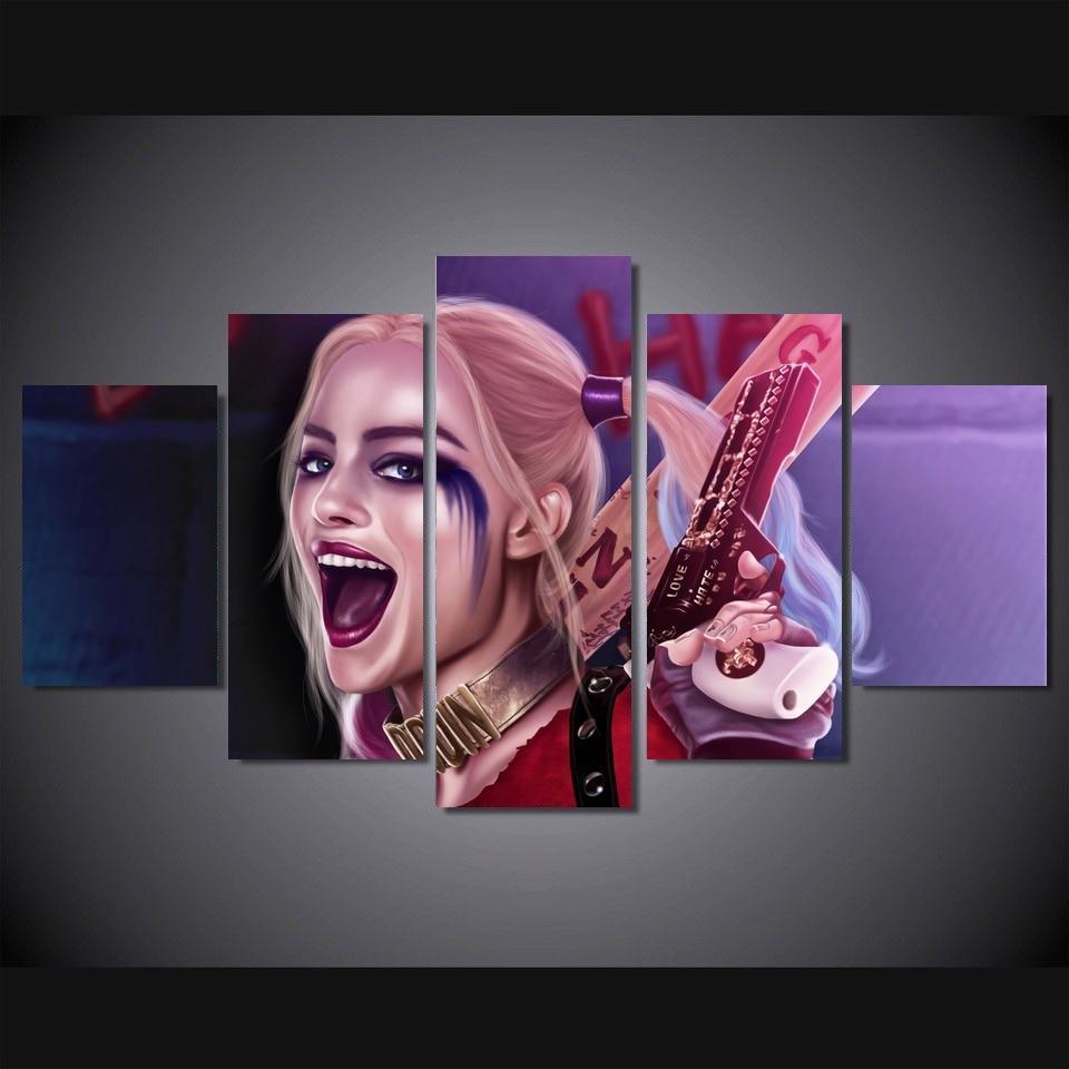 Harley Quinn Movie Canvas Wall Art