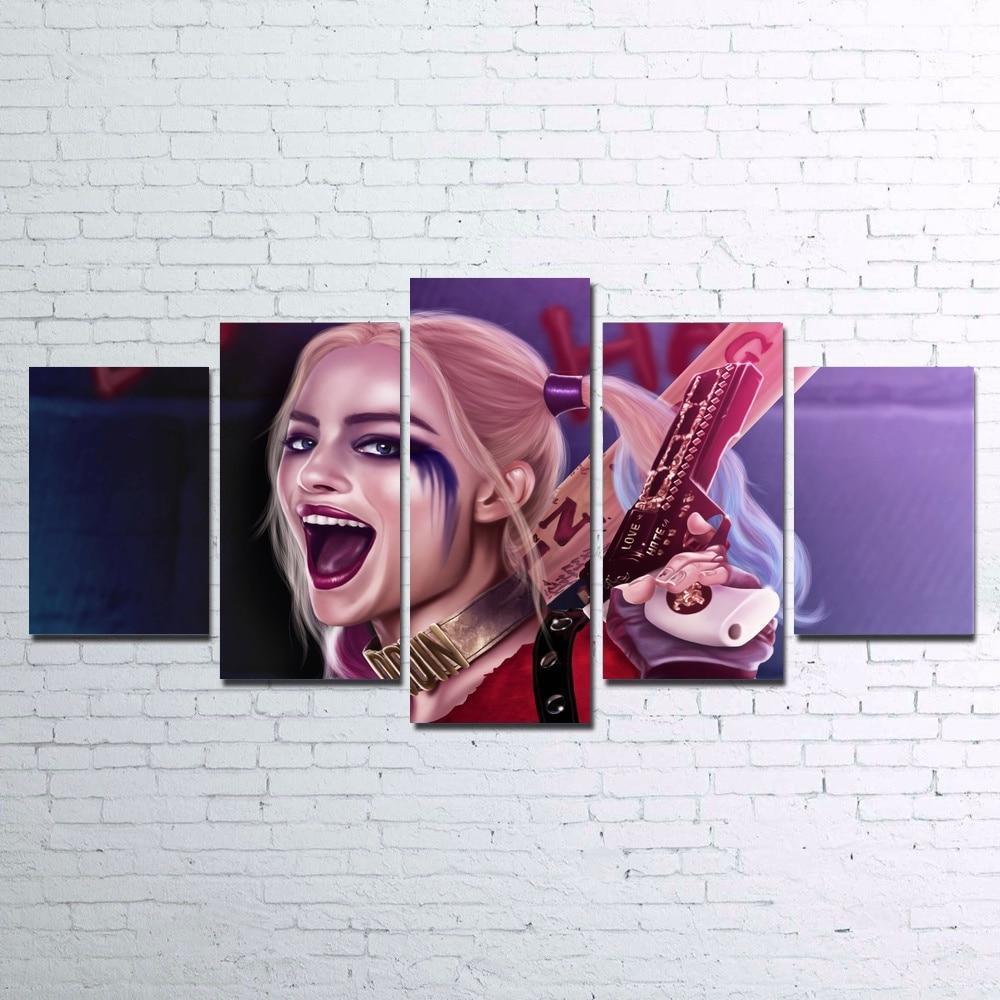 Harley Quinn Movie Canvas Wall Art
