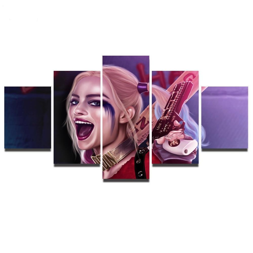 Harley Quinn Movie Canvas Wall Art
