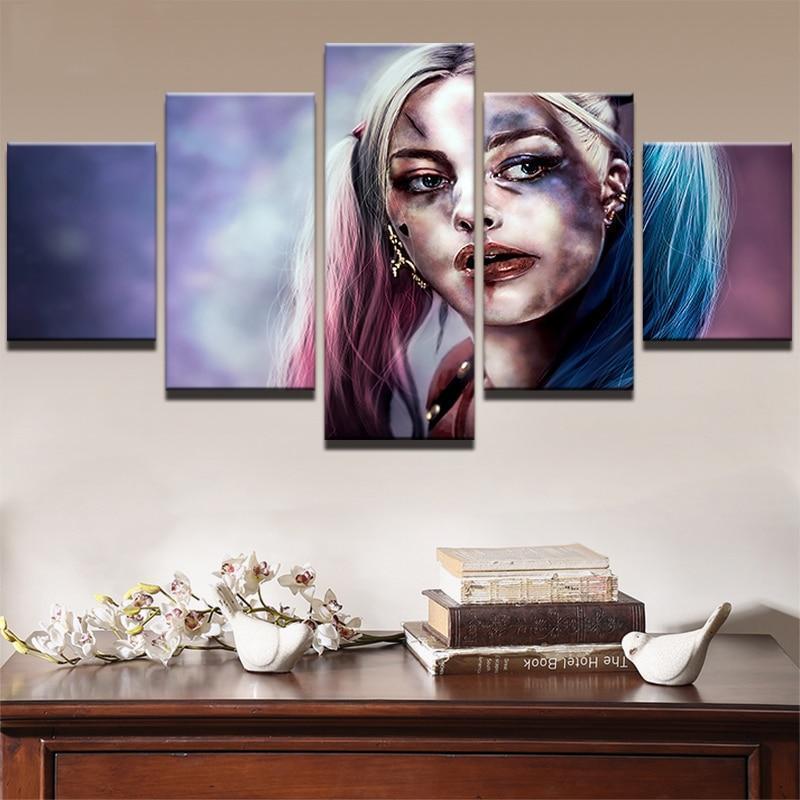 Harley Quinn Painting 3 Canvas Wall Art