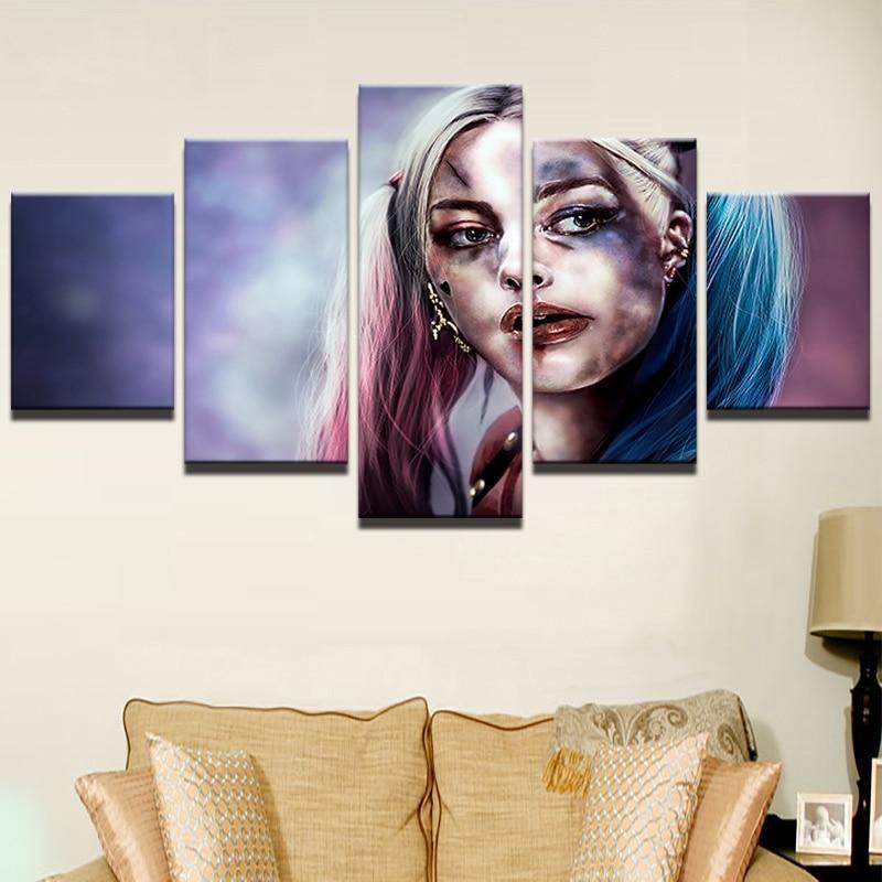 Harley Quinn Painting 3 Canvas Wall Art