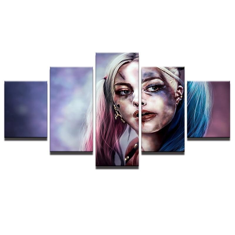 Harley Quinn Painting 3 Canvas Wall Art