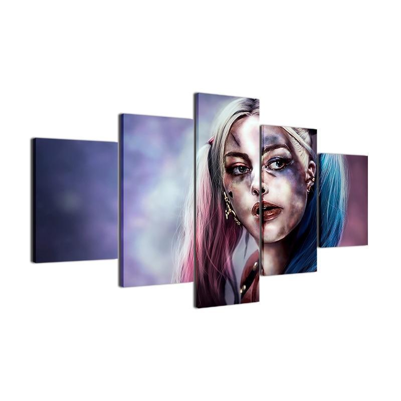Harley Quinn Painting 3 Canvas Wall Art