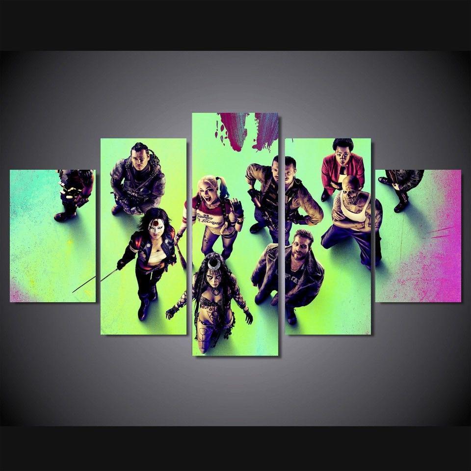 Harley Quinn Poster Movie Canvas Wall Art