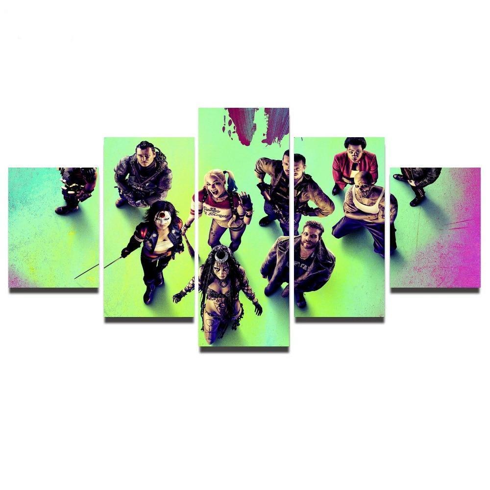 Harley Quinn Poster Movie Canvas Wall Art