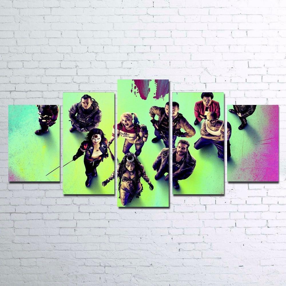 Harley Quinn Poster Movie Canvas Wall Art