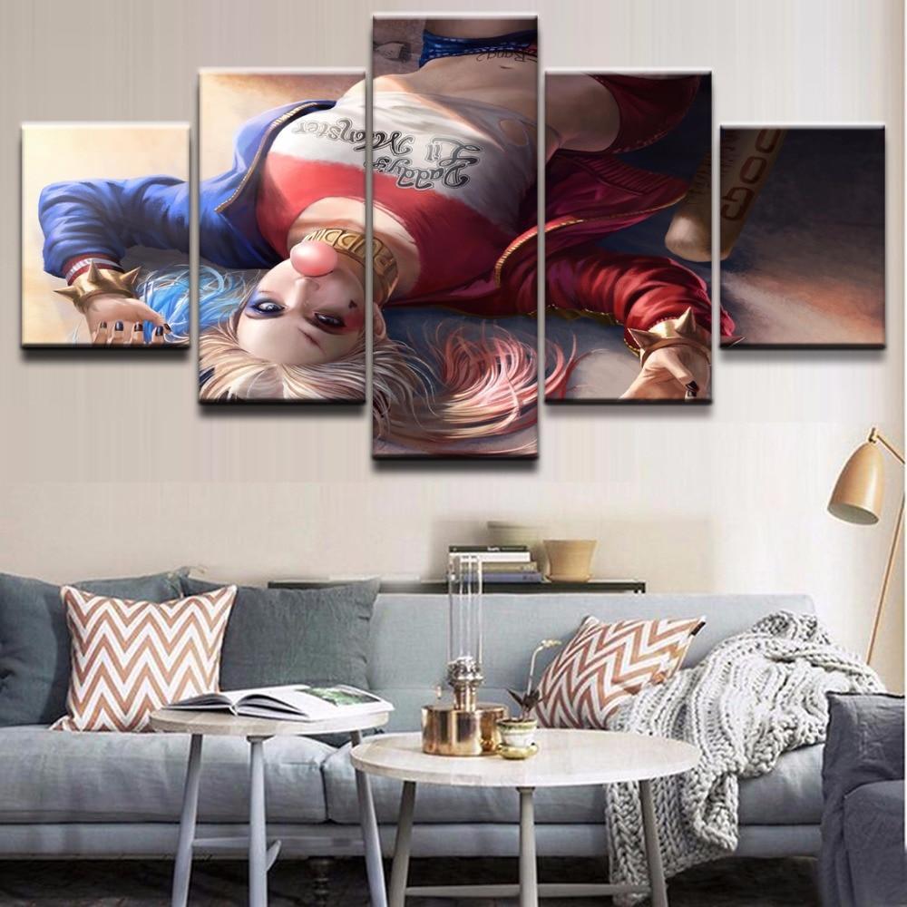 Harley Quinn The Dark Knight 2 Canvas Wall Art