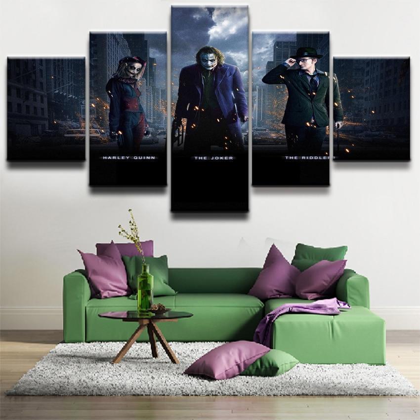 Harley Quinn The Dark Knight Canvas Wall Art
