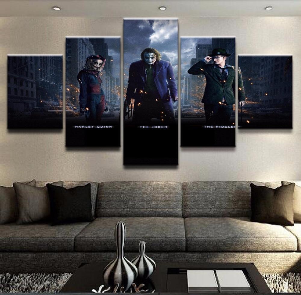Harley Quinn The Dark Knight Canvas Wall Art
