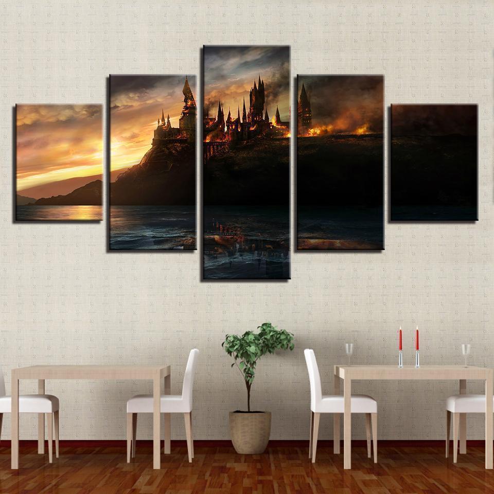 Harry Potter Castle Movie Canvas Wall Art
