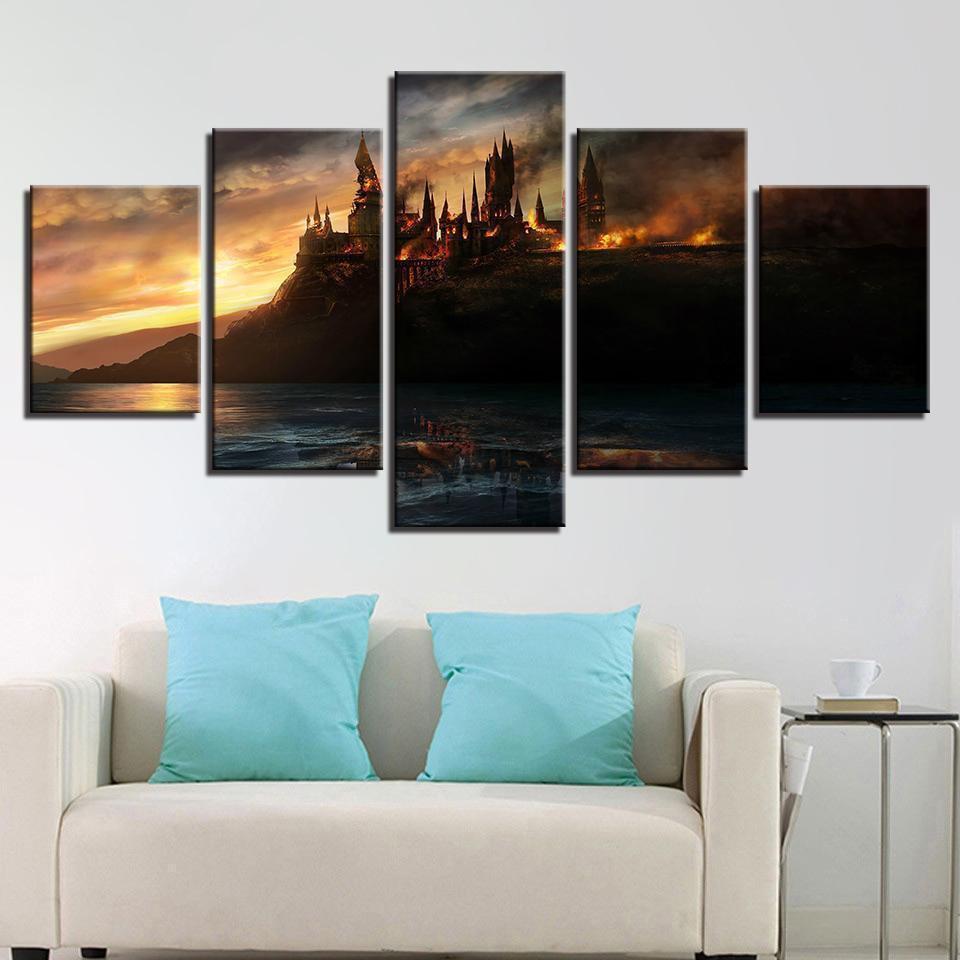 Harry Potter Castle Movie Canvas Wall Art