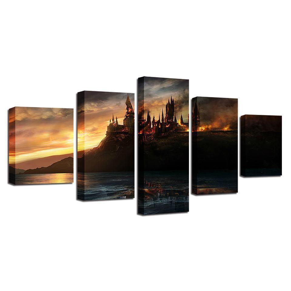 Harry Potter Castle Movie Canvas Wall Art