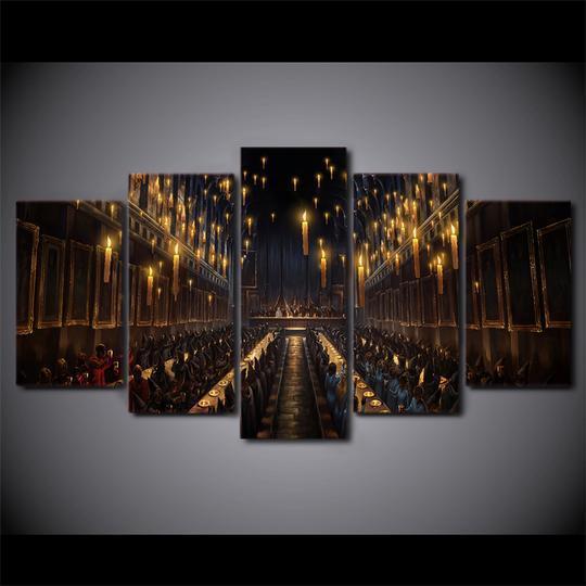 Harry Potter Hogwarts Great Hall Movie Canvas Wall Art