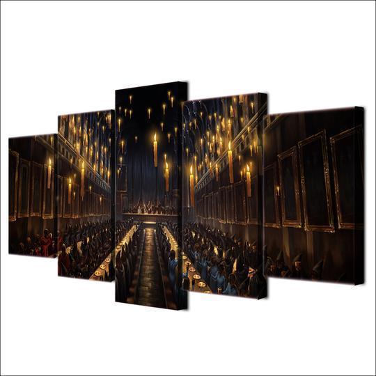 Harry Potter Hogwarts Great Hall Movie Canvas Wall Art