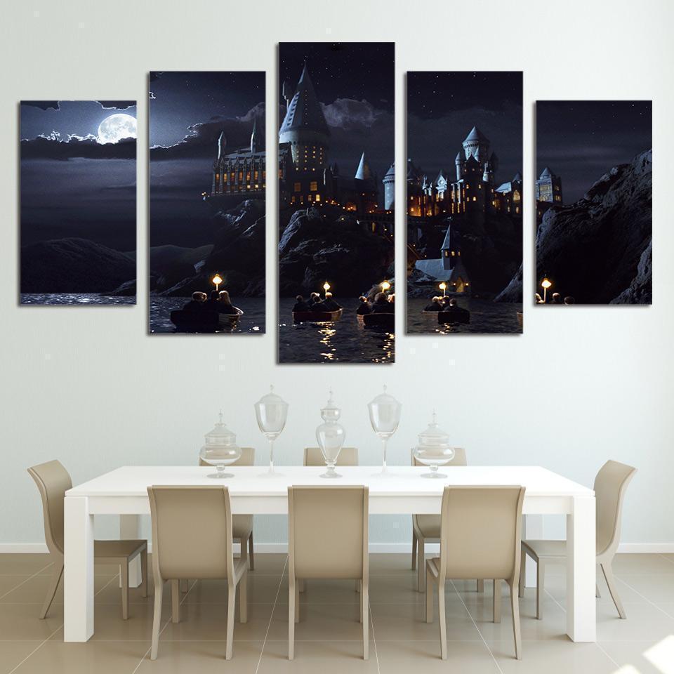 Harry Potter Hogwarts School Movie Canvas Wall Art