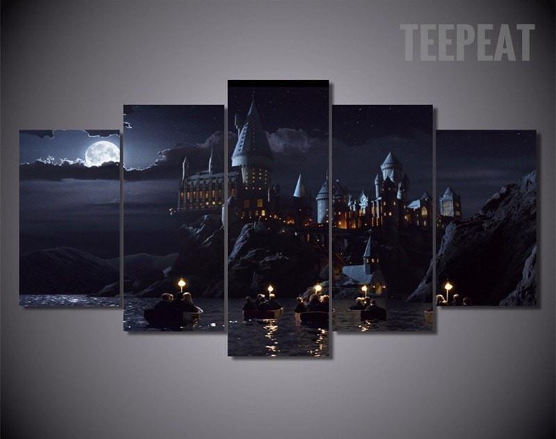 Harry Potter's Hogwarts School Of Witchcraft And Wizardry Movie Canvas Wall Art