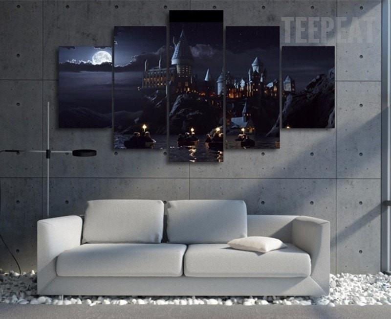 Harry Potter's Hogwarts School Of Witchcraft And Wizardry Movie Canvas Wall Art