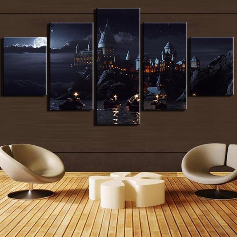 Harry Potter School Castle Movie Canvas Wall Art