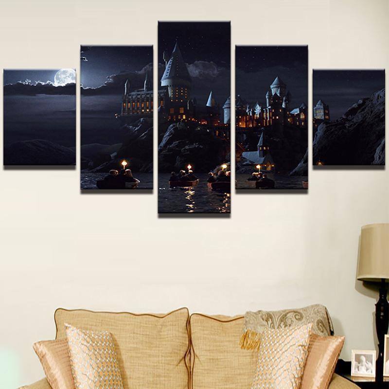 Harry Potter School Castle Movie Canvas Wall Art