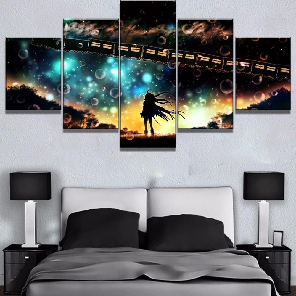 Hatsune Miku Bubble Anime Canvas Wall Art