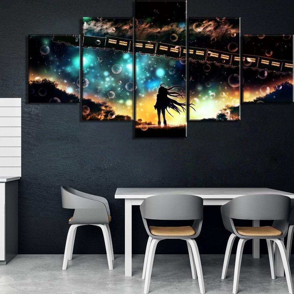 Hatsune Miku Bubble Anime Canvas Wall Art