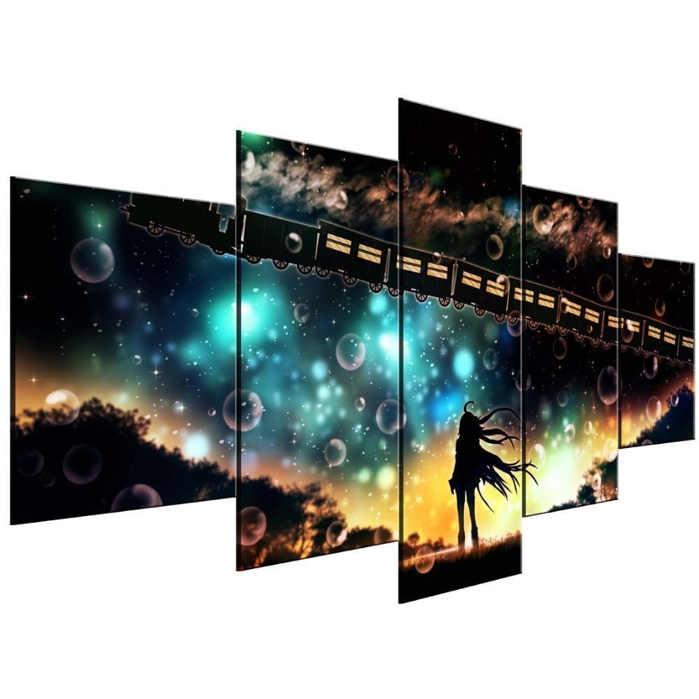 Hatsune Miku Bubble Anime Canvas Wall Art