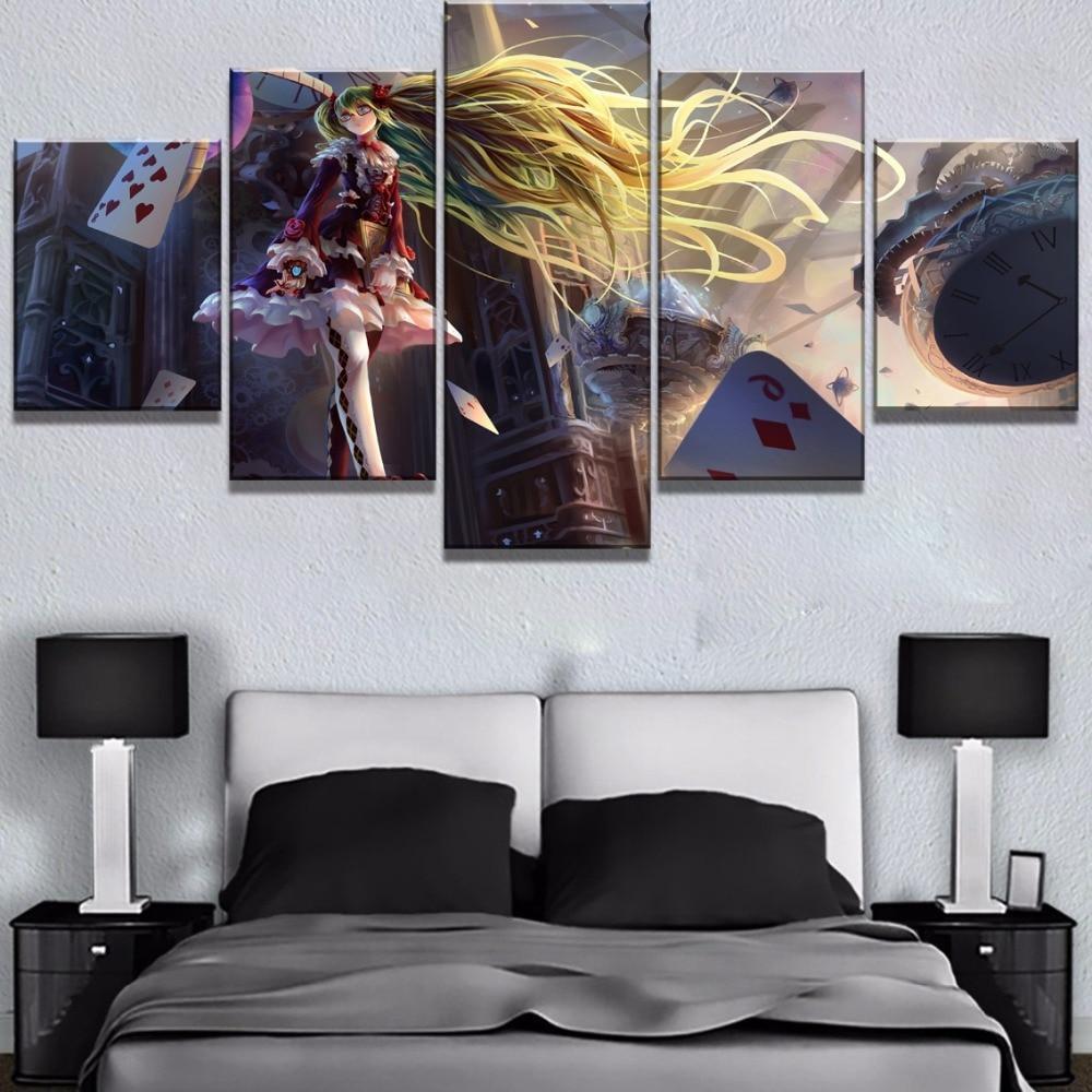 Hatsune Miku Castle Anime Canvas Wall Art
